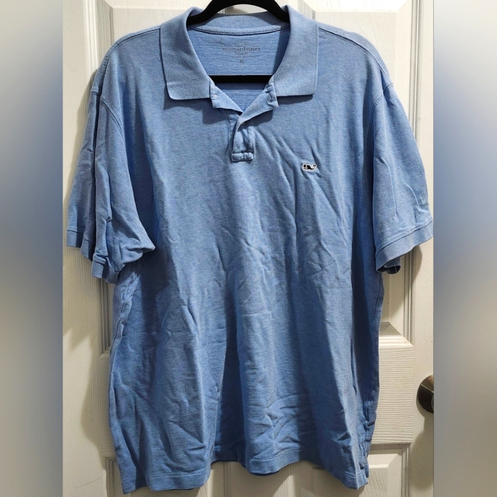 Vineyard Vines light blue men's polo shirt size XL